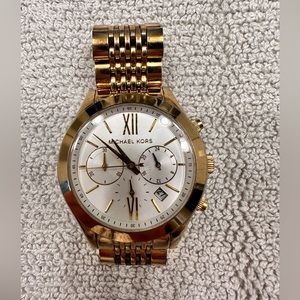 Gold, Michael Kors watch